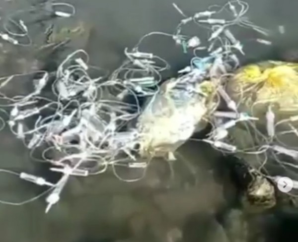 Большое количество использованных шприцев «выловили» в реке в Дагестане