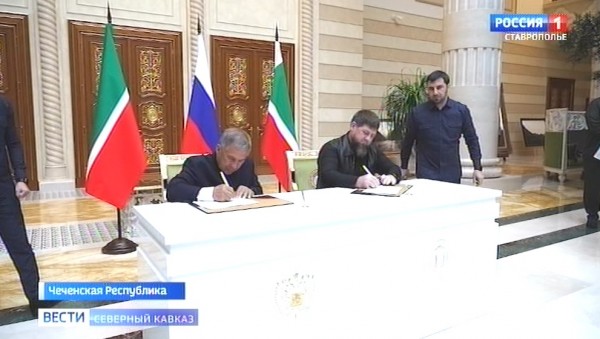Президент Татарстана с рабочим визитом побывал в Чечне