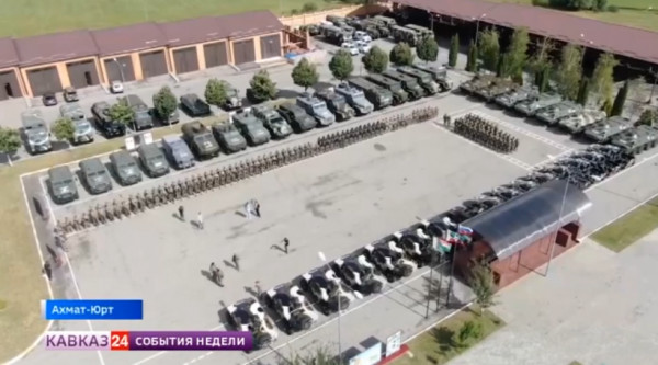 В Чеченской республике прошло построение боевых подразделений