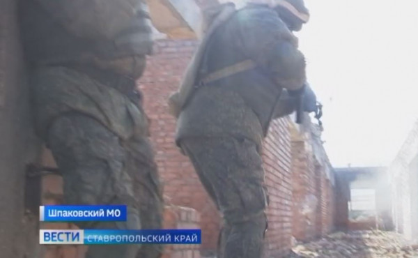 На Ставрополье мобилизованные 247-го десантно-штурмового полка проходят боевое слаживание