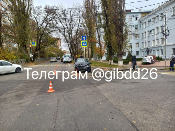 В центре Ставрополя в ДТП пострадали два человека