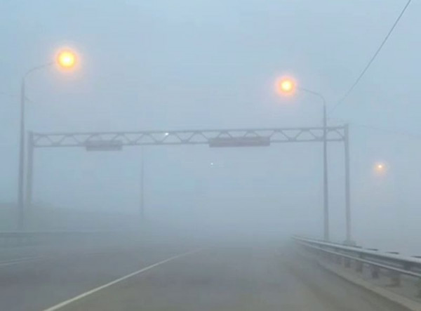 Автодороги Ставрополья скрылись в утреннем тумане