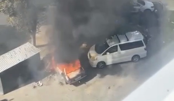 Автомобиль сгорел на юге Ставрополя