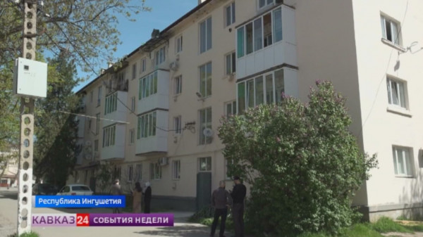 В Ингушетии восстанавливают жилой дом, пострадавший во время задержания боевиков