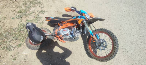 На Ставрополье 13-летний подросток попал в ДТП на подаренном отцом мотоцикле